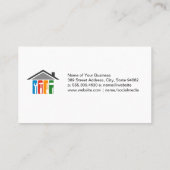 Reparaturdienste | Handwerkzeug-Symbole Visitenkarte (Rückseite)