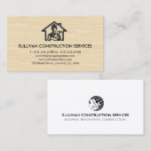 Reparaturen an Bauunternehmen des Auftragnehmers Visitenkarte (Vorne/Hinten)
