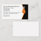 Reparaturen an elektrischen Zuhause mit cooler Ele Visitenkarte (Vorne/Hinten)