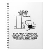 Reparaturen und Wartung von Geräten im Haushalt Notizblock (Vorderseite)