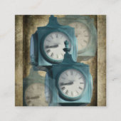 Reparaturkarte für die Uhr Quadratische Visitenkarte (Vorderseite)