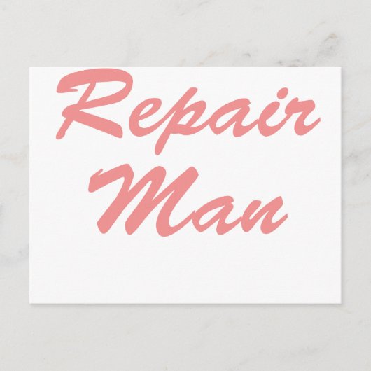 Reparaturmann Postkarte (Vorderseite)