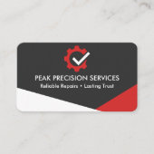 Reparaturmechaniker QR-Code Professional Visitenkarte (Vorderseite)