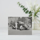 Reparaturservice für Auto, 1942 Postkarte (Stehend Vorderseite)