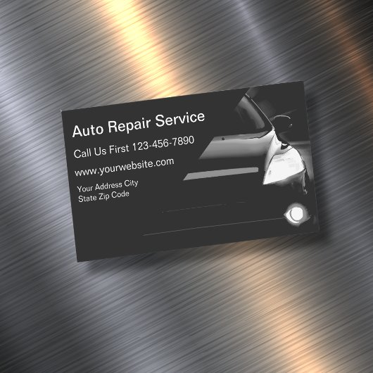Reparaturservice für Auto Magnetische Visitenkarte