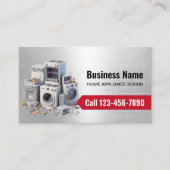 Reparaturservice für berufliche Zuhause-Geräte Visitenkarte (Vorderseite)