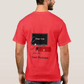Reparaturservice für Computertechniker Red T - Shi T-Shirt (Rückseite)