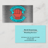 Reparaturservice für die Planung von Chrome-Metall Visitenkarte (Vorne/Hinten)