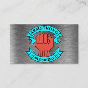 Reparaturservice für die Planung von Chrome-Metall Visitenkarte