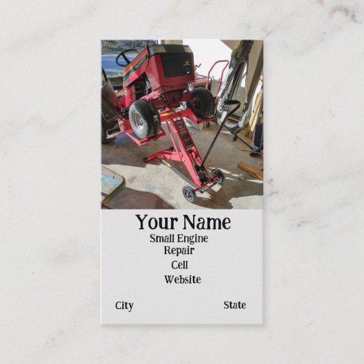 Reparaturservice für kleine Motoren Visitenkarte (Vorderseite)