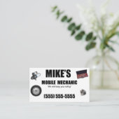 Reparaturservice für mechanisches mobiles Auto Visitenkarte (Stehend Vorderseite)