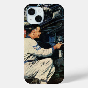 Reparaturservice für Oldtimer Auto-Mechaniker Gesc iPhone 15 Hülle