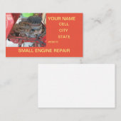 Reparaturshop für kleine Motoren Visitenkarte (Vorne/Hinten)