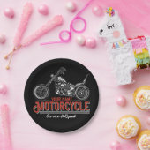 Reparaturshop für personalisierte Motorräder Pappteller (Party)