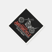 Reparaturshop für personalisierte Motorräder Serviette (Ecke)