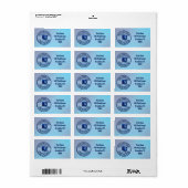 Reparaturtechniker oder PC-Shop Adressaufkleber (Vorne)