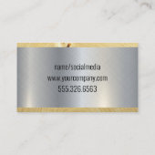 Reparaturwerkzeuge | Geräte Metallholz Visitenkarte (Rückseite)