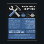 Reparaturwerkzeuge, Handymanwerbung Flyer<br><div class="desc">Reparaturwerkzeuge,  Handyman-Werbe-Flyer vom Business Card Store.</div>