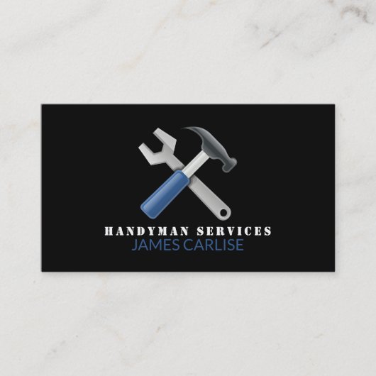 Reparaturwerkzeuge, Herr Visitenkarte (Vorderseite)