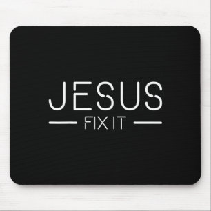 Reparier es Jesus Lustige Christliche Mode  Mousepad