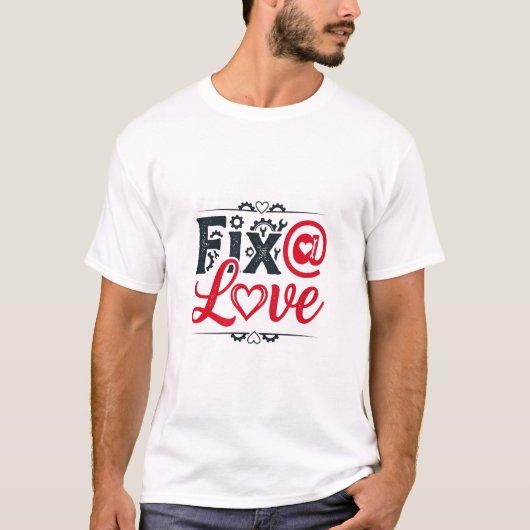 Repariere @at Liebe T-Shirt (Vorderseite)