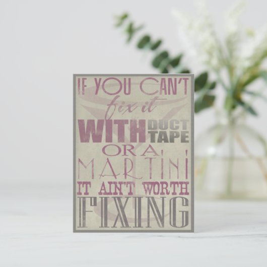 reparieren postkarte (Stehend Vorderseite)