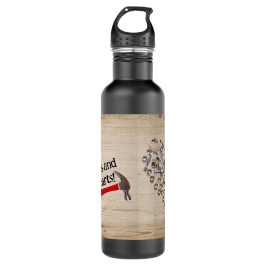 Reparieren Sie Dinge, brechen Sie Herzen Brand Was Edelstahlflasche (Vorderseite)