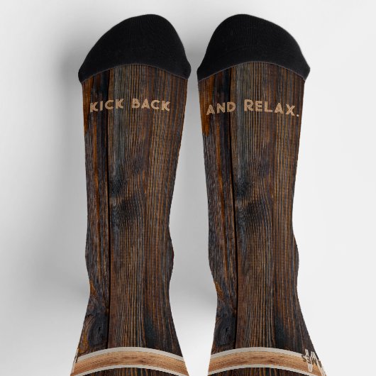Reparieren Sie es später rustikal Holz Tone Brown Socken (Oben)