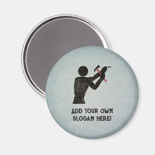 Reparieren von Typ, Handyman, DIY King - Fügen Sie Magnet (Vorderseite/Rückseite)