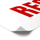 Reparieren von Wisconsin, Walker zurückrufen Poster (Ecke)