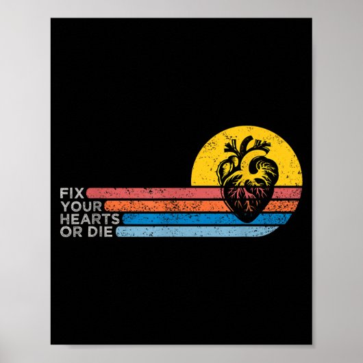 Repariert eure Herzen oder sterbt Poster (Vorne)