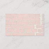 Reparierte Red Brick Wall Visitenkarte (Rückseite)
