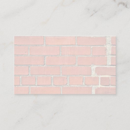 Reparierte Red Brick Wall Visitenkarte (Rückseite)
