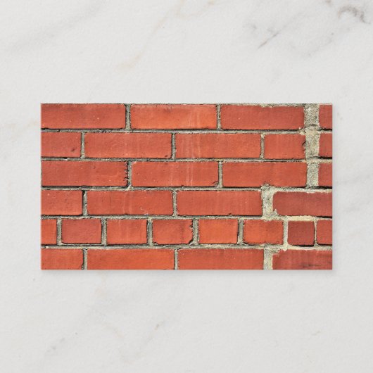 Reparierte Red Brick Wall Visitenkarte (Vorderseite)