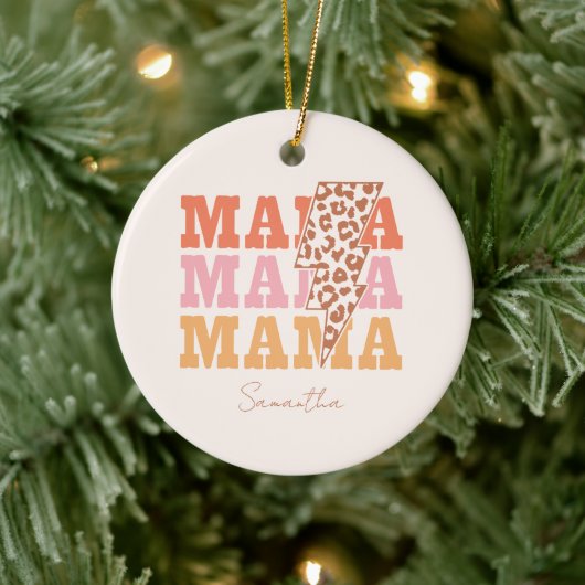 Repeated Mama Keramik Ornament (Baum)