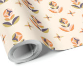 Repeating floral pattern on wrapping paper geschenkpapier (Rolleneckpunkt)