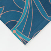 Repeating geometric Art Deco pattern Fleecedecke (Ecke)