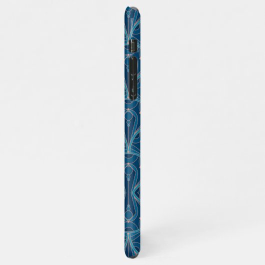 Repeating geometric Art Deco pattern iPhone Hülle (Linke Seite)