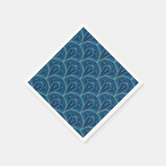Repeating geometric Art Deco pattern Serviette (Ecke)