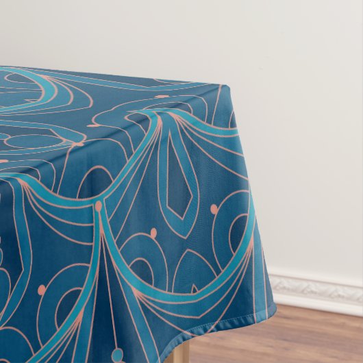 Repeating geometric Art Deco pattern Tischdecke (Beispiel)