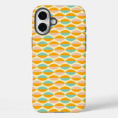 Repeating geometric pattern in beige background Case-Mate iPhone hülle (Rückseite)