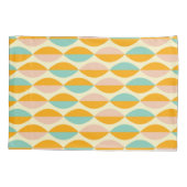 Repeating geometric pattern in beige background kissenbezug (Rückseite-Links)