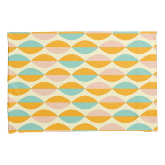 Repeating geometric pattern in beige background kissenbezug (Vorderseite-Rechts)