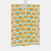 Repeating geometric pattern in beige background ornament aus glas (Vorderseite Rechts)