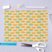 Repeating geometric pattern in beige background seidenpapier (Handwerk)