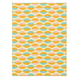 Repeating geometric pattern in beige background tischdecke