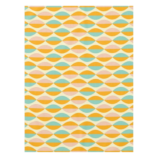 Repeating geometric pattern in beige background tischdecke (Vorderseite)