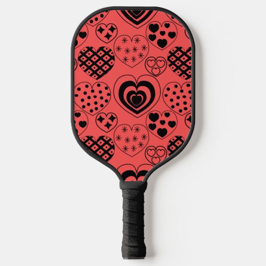 Repeating Hearts Pickleball Schläger (Vorderseite)