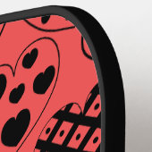 Repeating Hearts Pickleball Schläger (Linke Seite)