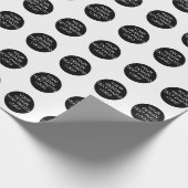 Repeating Logo Business Background Wrapping Paper  Geschenkpapier (Ecke)